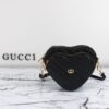 Fake Gucci Interlocking G Mini Heart Black - premium superclone handbag
