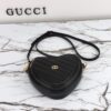 Fake Gucci Interlocking G Mini Heart Black - premium superclone handbag