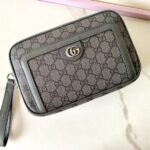 Ρεπλίκα Gucci Ophidia GG Clutch Γκρι - τσάντα ρεπλίκα εργοστασίου Elite