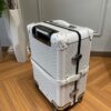 Replica Goyard Bourget Travel Suitcase White - ultra-realistic fake purse