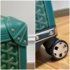 Fake Goyard Bourget Travel Suitcase Green - high-end replica designer purse