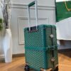 Fake Goyard Bourget Travel Suitcase Green - 1:1 premium replica handbag