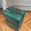 Fake Goyard Bourget Travel Suitcase Green - best quality fake designer bag