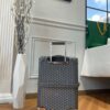 Replica Goyard Bourget Travel Suitcase Grey - premium superclone handbag