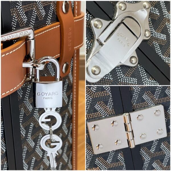 Goyard  Bourget Travel Suitcase Brown - Image 7