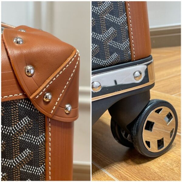 Goyard  Bourget Travel Suitcase Brown - Image 11