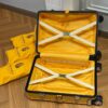Replica Goyard Bourget Travel Suitcase Yellow - best quality fake designer bag