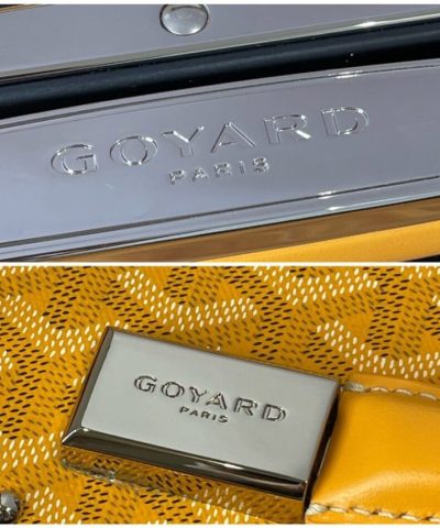 Replica Goyard Bourget Travel Suitcase Yellow - ultra-realistic fake purse