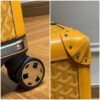 Replica Goyard Bourget Travel Suitcase Yellow - best quality fake designer bag