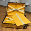 Replica Goyard Bourget Travel Suitcase Yellow - high-end replica designer purse