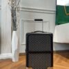 Fake Goyard Bourget Travel Suitcase Black - affordable luxury replica bag