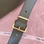 Replica Miu Miu Arcadie Small Full Grey - top-grade luxury bag dupe