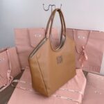 Replica Miu Miu Ivy Tote Brown