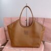 Fake Miu Miu Ivy Tote Brown - best quality fake designer bag