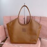 Replica Miu Miu Ivy Tote Brown