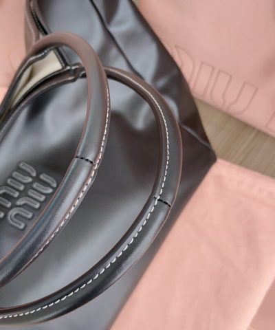 Fake Miu Miu Ivy Tote Black - designer handbag clone