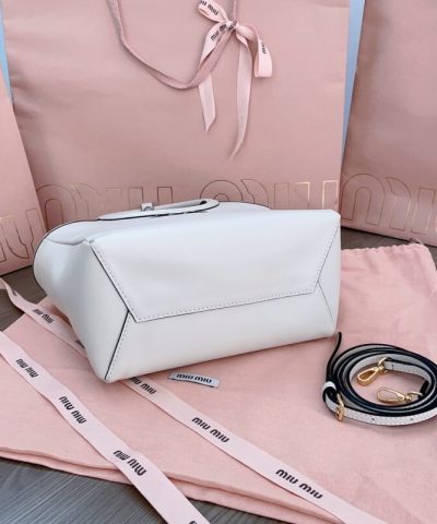 Replica Miu Miu Ivy Small Tote White - designer handbag clone