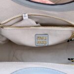 Réplica Miu Miu Ivy Bolso Tote Pequeño Gris
