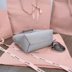 Réplica Miu Miu Ivy Bolso Tote Pequeño Gris