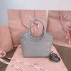 Fake Miu Miu Ivy Small Tote Grey - elite factory replica handbag