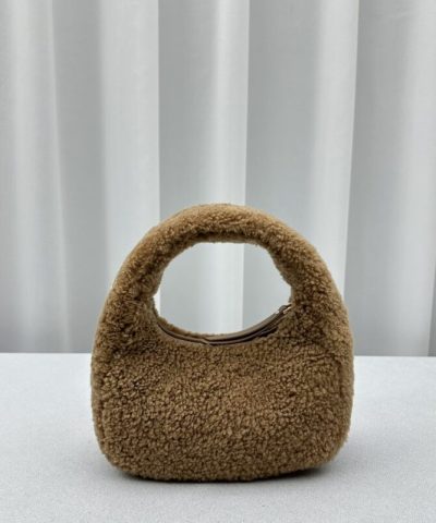 Replica Miu Miu Wander Wool Brown - best quality fake designer bag