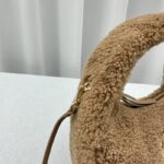 Replica Miu Miu Wander Wool Brown - affordable luxury replica bag