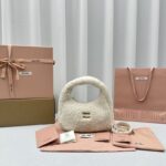 Replica Miu Miu Wander White Wool - high-end replica designer purse