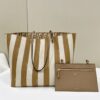 Fake Fendi Two Side Small Tote Beige - affordable luxury replica bag