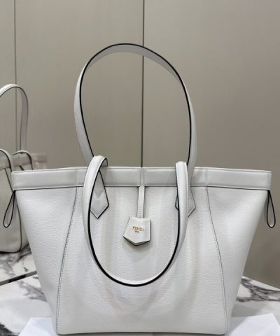 Fake Fendi Origami Large White - 1:1 premium replica handbag