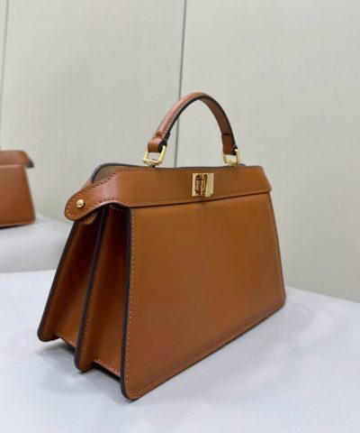 Fake Fendi Peekaboo Large Brown - premium superclone handbag