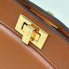 Fake Fendi Peekaboo Mini Brown - top-grade luxury bag dupe