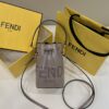 Fake Fendi Tresor Mini Bucket Grey - designer handbag clone