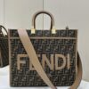 Replica Fendi Sunshine Tote Brown Monogram - ultra-realistic fake purse