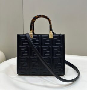 Replica Fendi Small Tote Black - designer handbag clone
