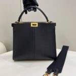 Replica Fendi Peekaboo X Lite Black - affordable luxury replica bag