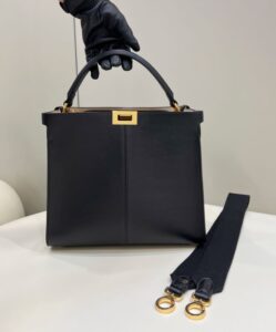 Replica Fendi Peekaboo X Lite Black - affordable luxury replica bag