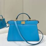 Replica Fendi Peekaboo Large Blue - 1:1 premium replica handbag