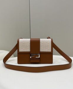 Fake Fendi Baguette Pouch Brown - high-end replica designer purse