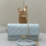 Replica Fendi Baguette Small Sky Blue