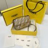 Fake Fendi Baguette Ff Brown - designer handbag clone