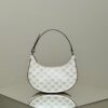 Replica Celine Triomphe Moon Bag White - high-end replica designer purse