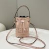Replica Fendi Tresor Mini Bucket Pink - affordable luxury replica bag