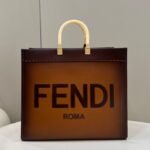 Replica Fendi Peekaboo Tote Brown