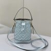 Replica Fendi Tresor Mini Bucket Blue - high-end replica designer purse