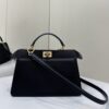 Fake Fendi Peekaboo Large Black - premium superclone handbag