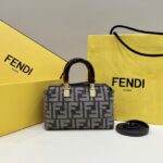Replica Fendi By The Way Boston Brown Cotton