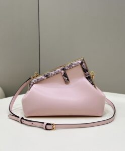 Fake Fendi First Pink Python - 1:1 premium replica handbag