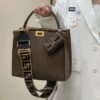 Fake Fendi Peekaboo X Lite Brown - high-quality designer bag dupe