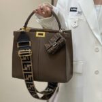 Replica Fendi Peekaboo X Lite Brown - high-quality designer bag dupe