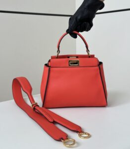 Fake Fendi Peekaboo Medium Red - ultra-realistic fake purse